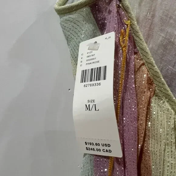 NEW Anthropologie x Sundress Sophie Jumpsuit in Marbella Mix Pastel M / L NWT - Picture 11 of 14